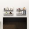 vidaXL Estante de pared 4 uds contrachapado gris hormig&oacute;n 60x11,5x18cm