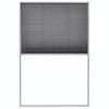 vidaXL Mosquitera plisada para ventanas aluminio 80x120cm