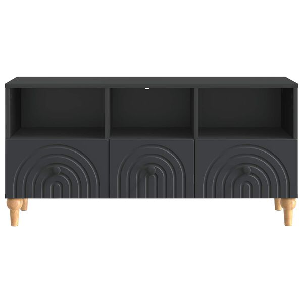 vidaXL Mueble de TV Negro 102 x 34,5 x 50 cm Madera de ingenier&iacute;a