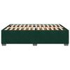 vidaXL Estructura cama sin colch&oacute;n terciopelo verde oscuro 140x200 cm