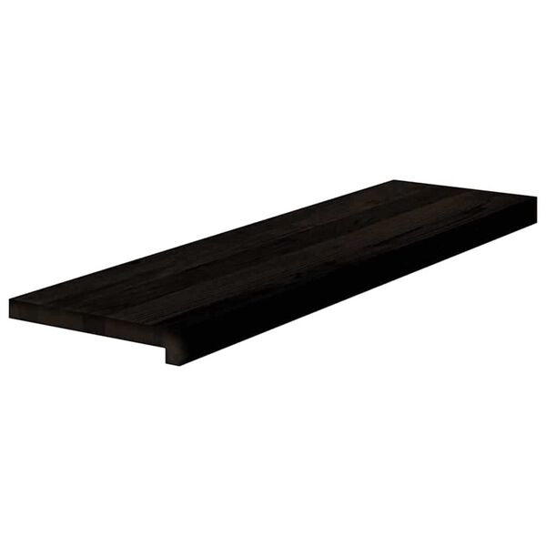 vidaXL Pelda&ntilde;os de escalera 12 uds madera maciza roble marr&oacute;n oscuro