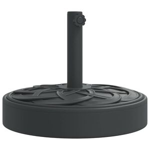 vidaXL Base de sombrilla semicircular para palos de &Oslash;38/ 48 mm 25 kg
