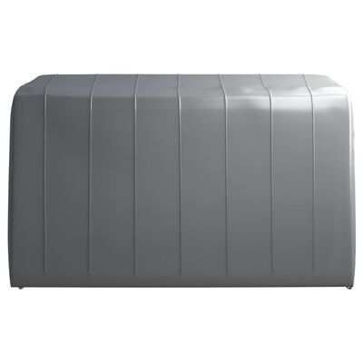 vidaXL Carpa de almacenamiento acero gris 370x370 cm