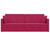 vidaXL Sof&aacute;-cama de piso 200cm Rojo vino Terciopelo