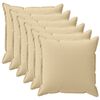 vidaXL Funda de almohada 6 uds. HOUTEN Beige 35 x 35 cm Poli&eacute;ster