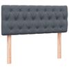vidaXL Cama box spring con colch&oacute;n terciopelo gris oscuro 120x220 cm