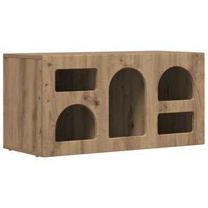 vidaXL Mueble de TV Roble artesanal 80 x 35 x 40 cm