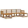 vidaXL Conjunto de sof&aacute;s de exterior 6 pcs Natural