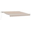 vidaXL Toldo retr&aacute;ctil Beige 350 x 250 cm Poli&eacute;ster y Aluminio