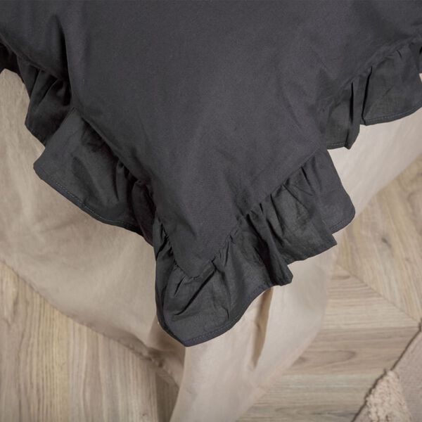 Venture Home Juego de ropa de cama Levi algod&oacute;n antracita 200x150 cm