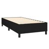 vidaXL Cama box spring colch&oacute;n y luces LED tela negro 90x190 cm