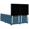 vidaXL Cama box spring con colch&oacute;n terciopelo azul 140x190 cm