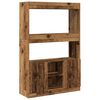 vidaXL Aparador alto madera ingenier&iacute;a madera envejecida 92x33x140 cm