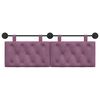vidaXL Cabecera Colgante Morado 130 x 55 x 7 cm Terciopelo