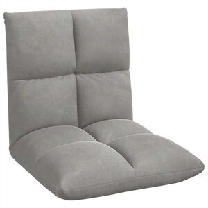 vidaXL Sill&oacute;n ajustable Gris Claro