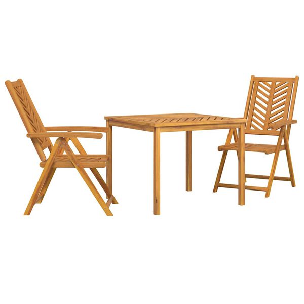 vidaXL Conjunto de Comedor de Jardín 7 pcs Marrón