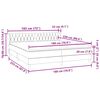 vidaXL Cama box spring con colchones terciopelo gris oscuro 180x220 cm