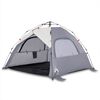 vidaXL Tienda de playa 3 personas impermeable apertura r&aacute;pida gris
