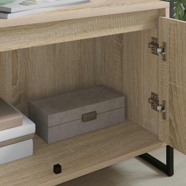 vidaXL Gabinete de TV Sonoma 140 x 36 x 49.5 cm Madera contrachapada