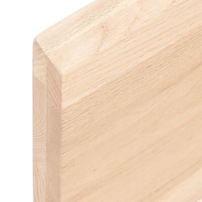 vidaXL Tablero de mesa madera maciza roble sin tratar 100x50x(2-4) cm