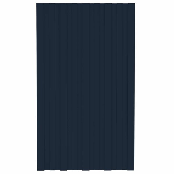 vidaXL Panel de techo 12 pcs Antracita 80 x 45 cm Acero galvanizado