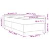 vidaXL Cama tipo Box Spring Crema y 80 x 200 cm Tela de Pana