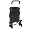 vidaXL Carro de compras Negro 47 x 39 x 100,5 cm Tela Oxford