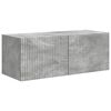 vidaXL Conjunto de mueble de TV 3 pcs Gris Concreto