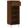 vidaXL Mueble zapatero madera contrachapada roble marr&oacute;n 40x36x105 cm