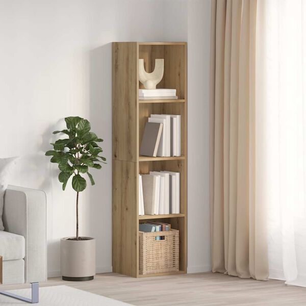 vidaXL Mueble TV/Librer&iacute;a madera vieja 36x30x143cm madera ingenier&iacute;a