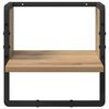 vidaXL Estante de pared con estante Roble Artesanal 30 x 25 x 30 cm