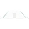 vidaXL Invernadero con estructura de acero blanco 12 m&sup2; 6x2x2,85 m