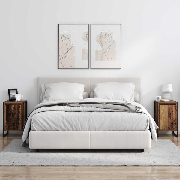 vidaXL Mesa de Noche Madera Vieja 39,5 x 30 x 50 cm