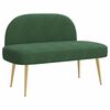 vidaXL Banco tapizado con respaldo Verde selva 110 x 60 x 76 cm