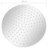 vidaXL Cabezal ducha redondo efecto lluvia acero inoxidable 304 30 cm