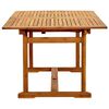 vidaXL Juego comedor de jard&iacute;n 7 pzas madera maciza acacia y textileno