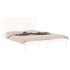 vidaXL Estructura de cama de madera maciza de pino blanco 160x200 cm