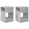 vidaXL Mesa Auxiliar 2 pcs Gris Concreto 30,5 x 30 x 45 cm