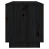 vidaXL Mueble de TV de madera maciza de pino negro 74x34x40 cm