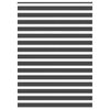vidaXL Estor cebra negro 155x200 cm tejido ancho 150,9 cm poli&eacute;ster