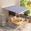 vidaXL Toldo de lona azul y blanco 350x250 cm