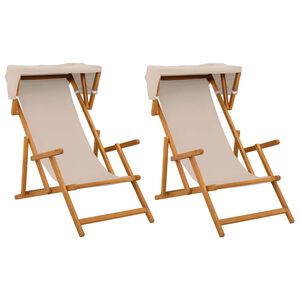 vidaXL Silla de terraza 2 pcs 3 Posici&oacute;n Madera de Eucalipto Maciza