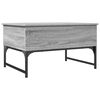 vidaXL Mesa de centro madera ingenier&iacute;a metal gris Sonoma 70x50x40 cm