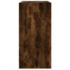 vidaXL Armario auxiliar puertas de vidrio roble ahumado 68x37x75,5 cm