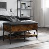 vidaXL Banco zapatero madera de ingenier&iacute;a roble ahumado 82x42x45 cm