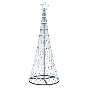 vidaXL &Aacute;rbol de Navidad LED con 230 LED Fr&iacute;o 184.5 cm Metal