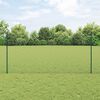 vidaXL Valla con Poste Verde 1,2 x 50 m Acero y PVC