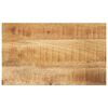 vidaXL Tablero mesa rectangular madera maciza mango rugosa 40x20x2,5cm