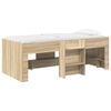 vidaXL Marco de Cama Alta para Ni&ntilde;os Roble Sonoma 80 x 200 cm
