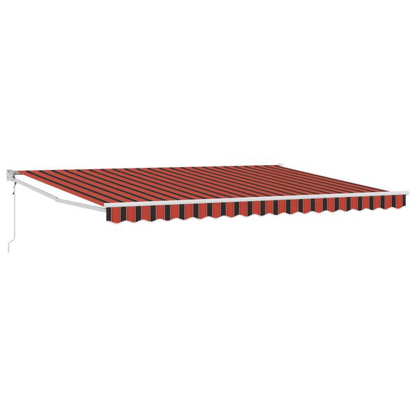 vidaXL Toldo Naranja y Marr&oacute;n 450 x 300 x 165 cm Poli&eacute;ster y metal